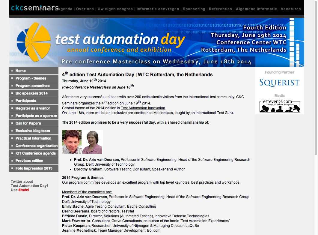Lets go Test Automation Day 2014!
